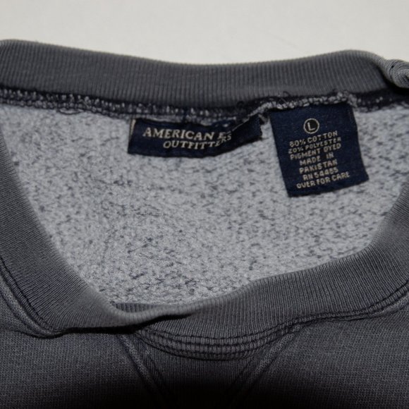 American Eagle gray slogan sweatshirt - Picture 2 of 3